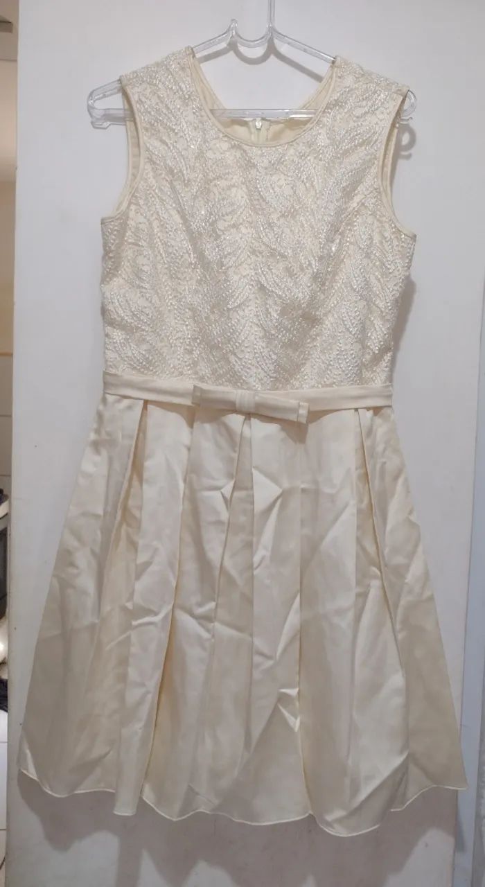 Vestido rendado off white/ casamento - Foto 2