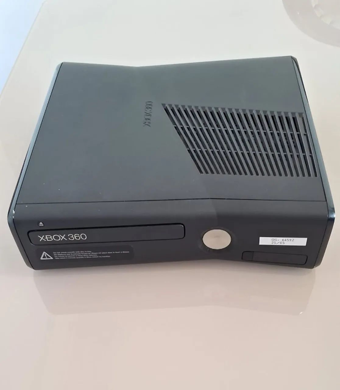 X box 360 com placa queimada