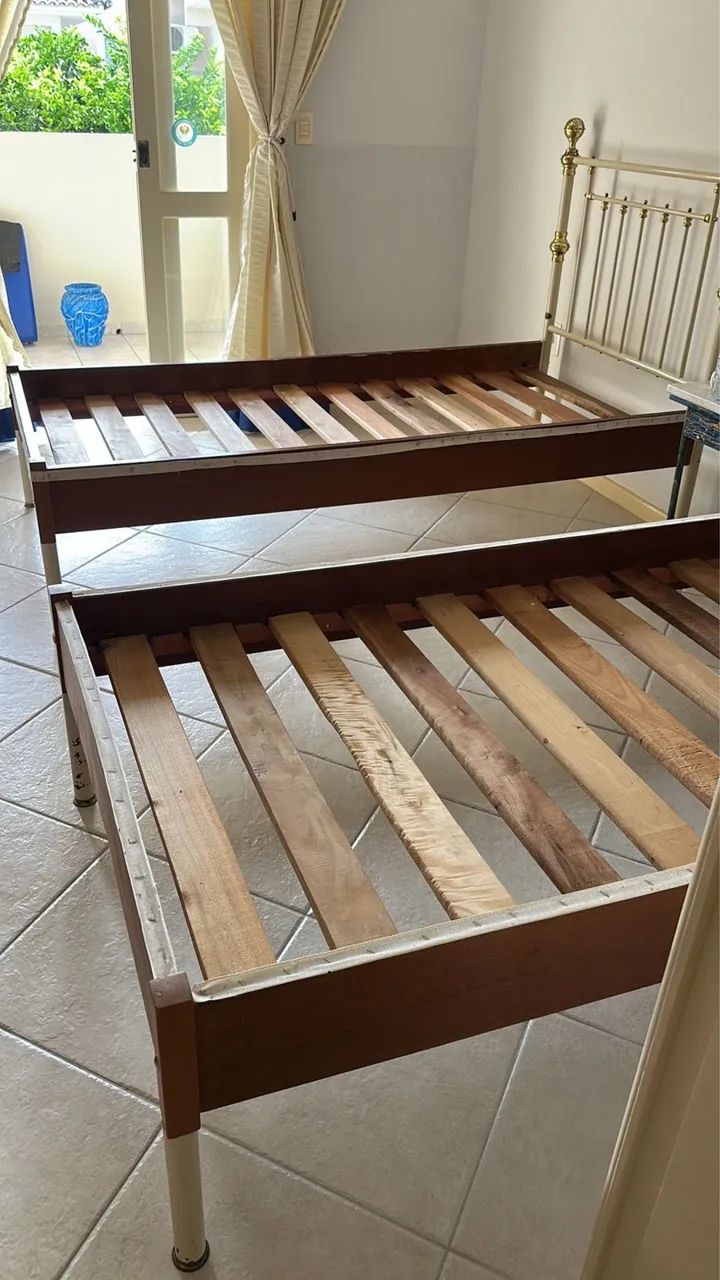 2 camas solteiro + 2 colchões solteiro - Foto 4