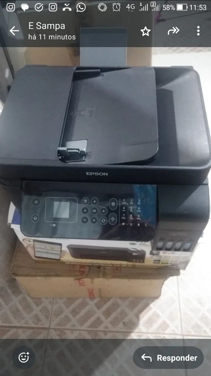 Impressora Multifuncional Epson L5190 com defeito na cabeça de impressão (cabeçote)