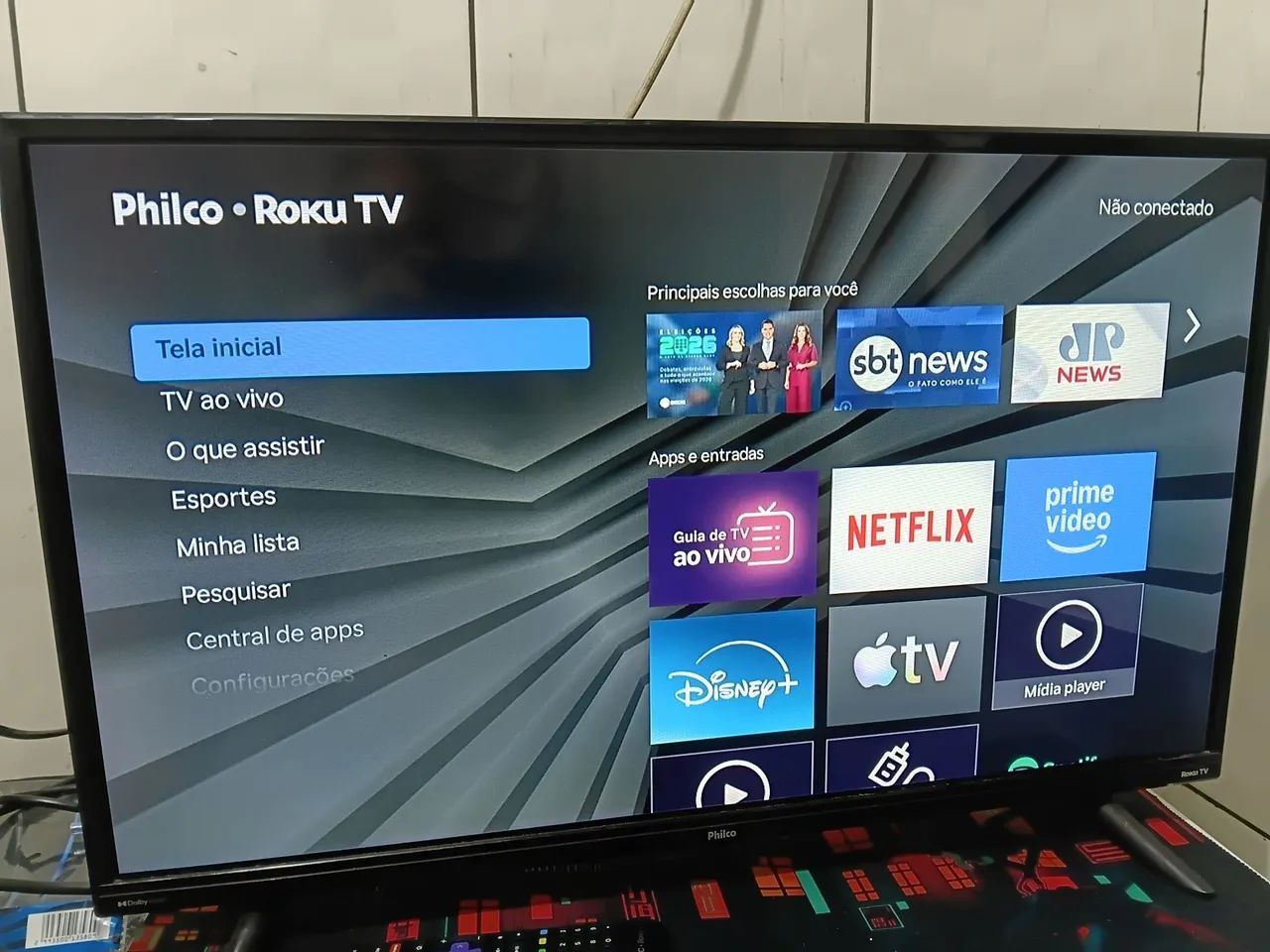 desapego de uma tv philco roku 32 polegadas  - Foto 3