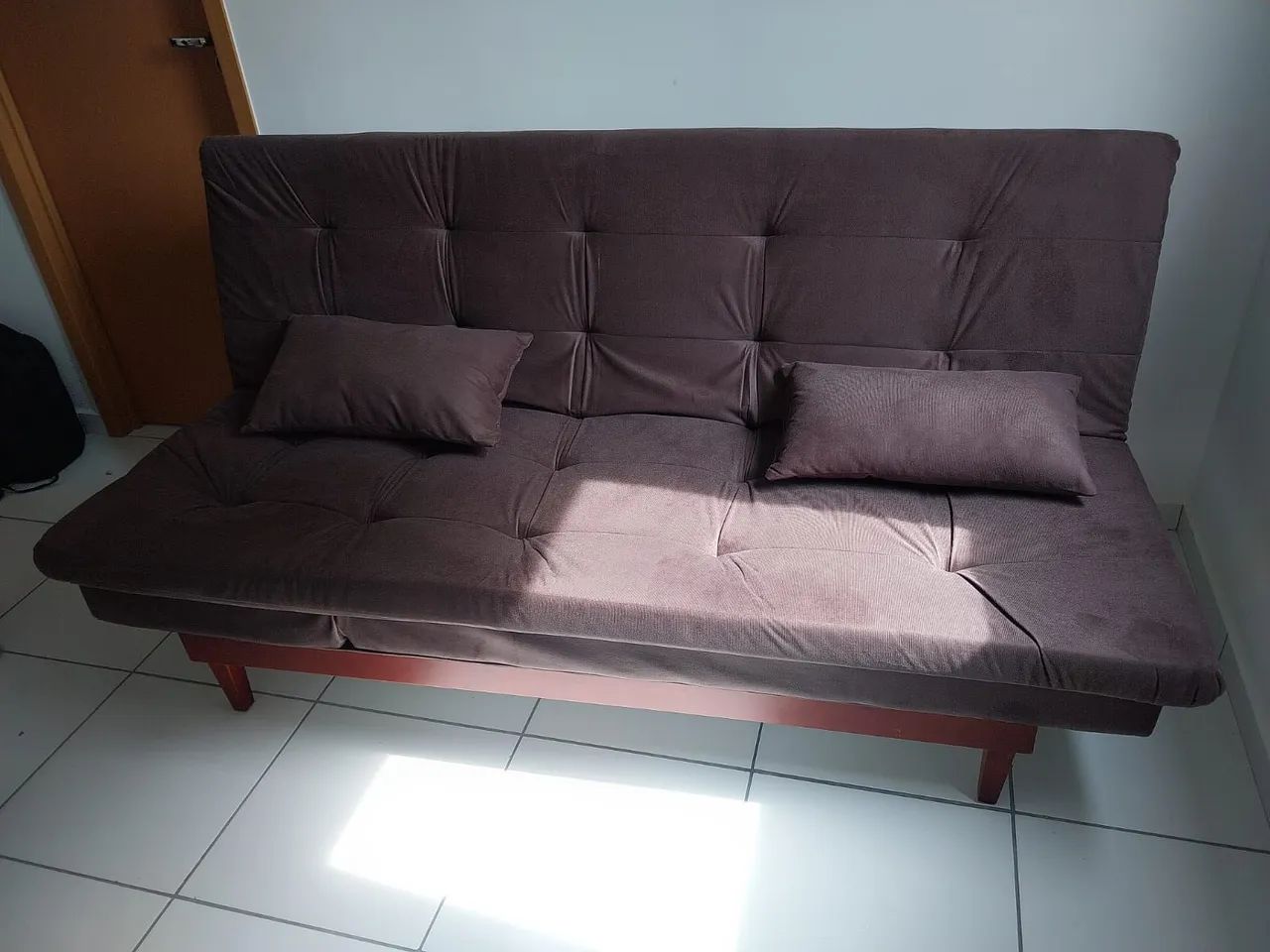 SOFÁ CAMA COM MOLAS E 5 POSIÇÕES (TUDO MÓVEIS JOÃO PAULO II)