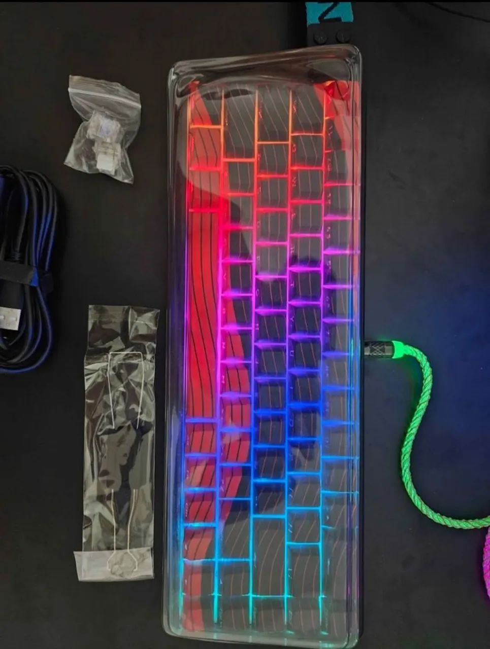 Teclado magnético de alumínio eweadn tank68 pro  - Foto 3