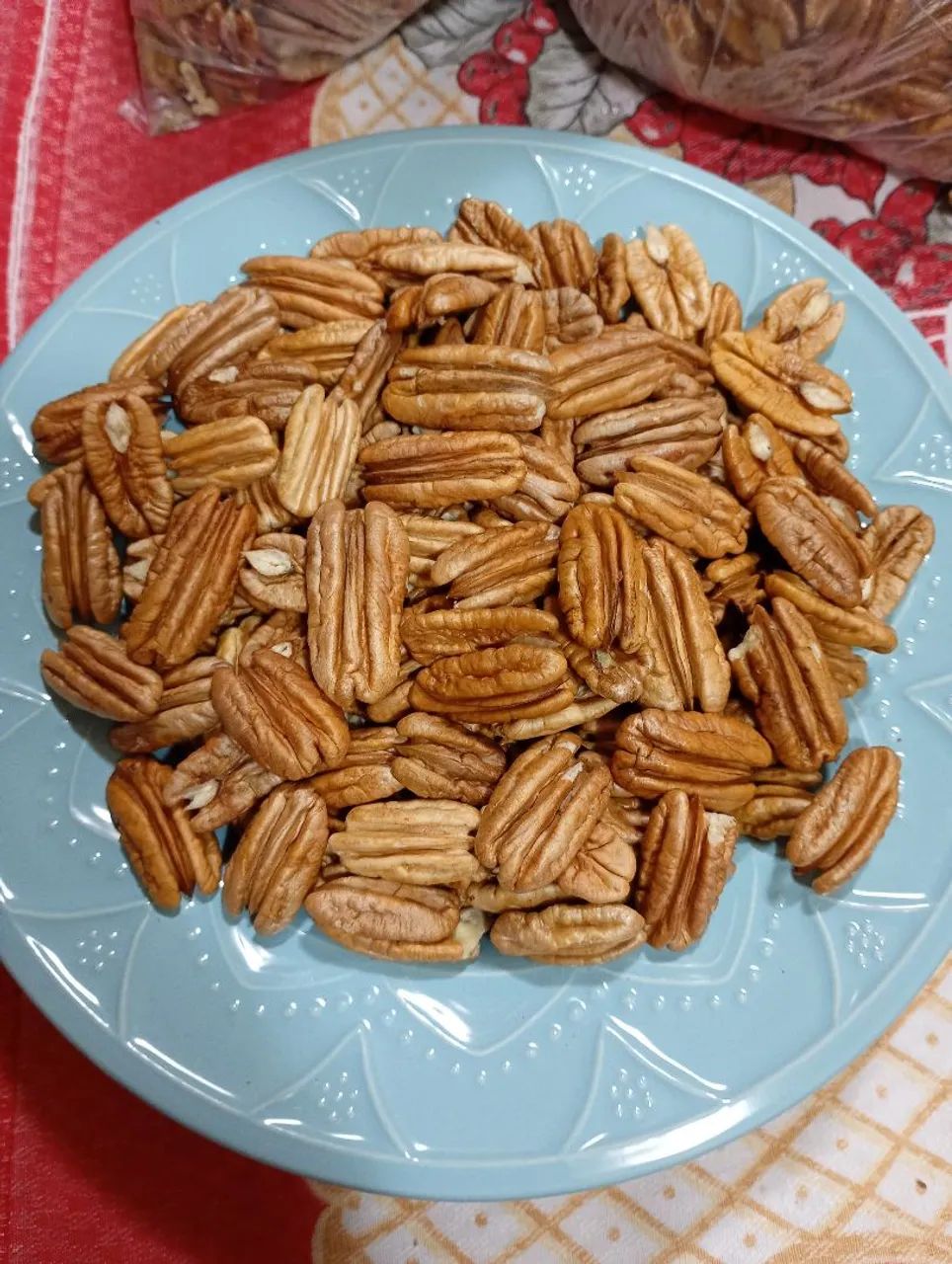 Nozes pecan descascada e selecionadas - Foto 3