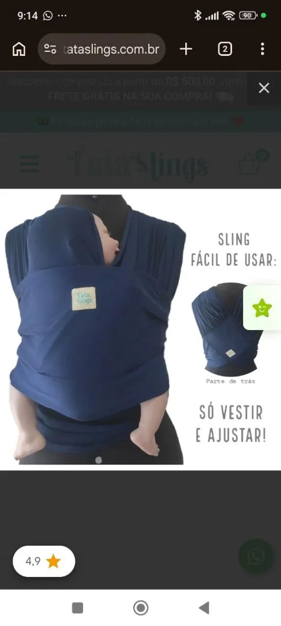 Sling de vestir tecido Dry fit - Foto 3