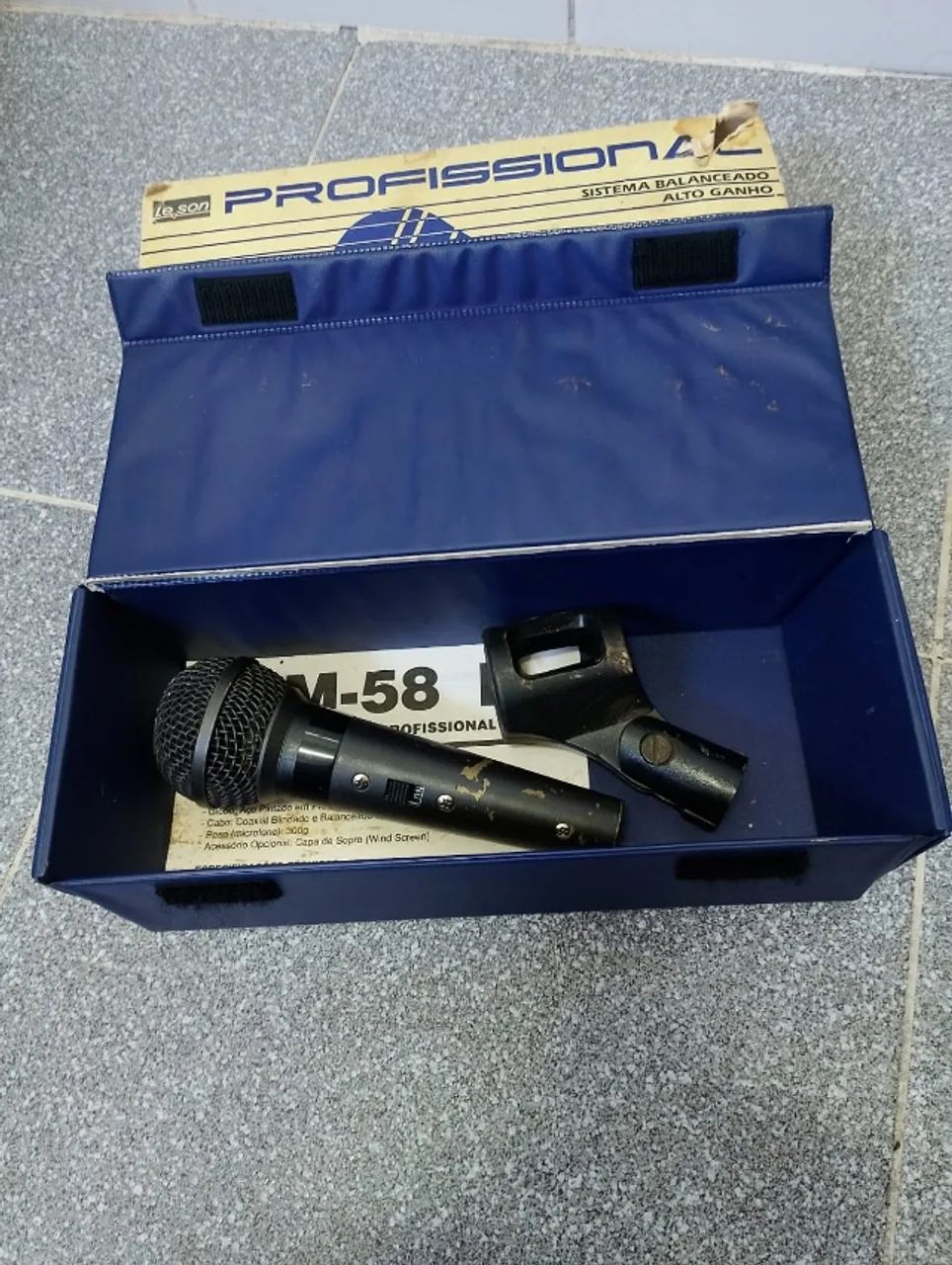 MICROFONE SM58 B - LESON ANTIGO, VINTAGE - Foto 3