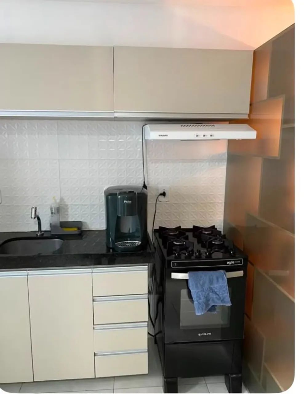 Apartamento a venda Quarto e Sala totalmente mobiliado no Edifício Ametista V. - Foto 5