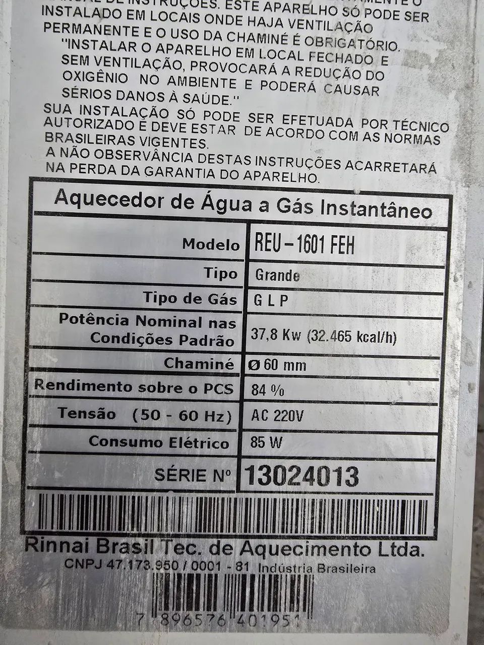 Aquecedor a gás Rinnai - Foto 2