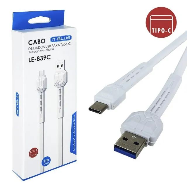 Cabo Carregador e Dados Tipo C com 1 Metro 