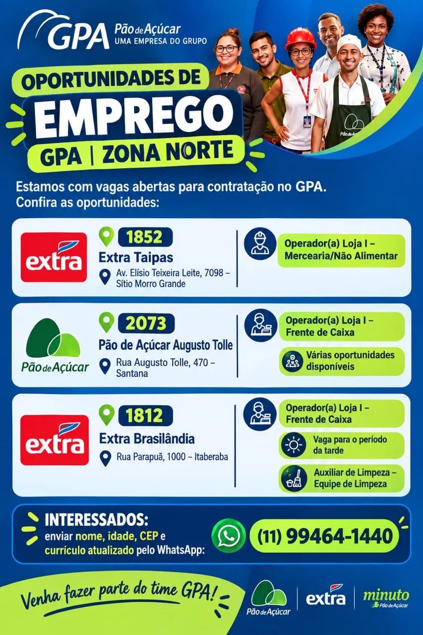 Vaga de emprego na zona norte  - Foto 2
