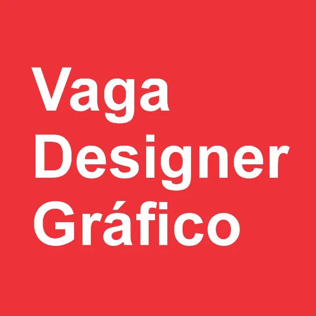 Vaga para Designer Gráfico