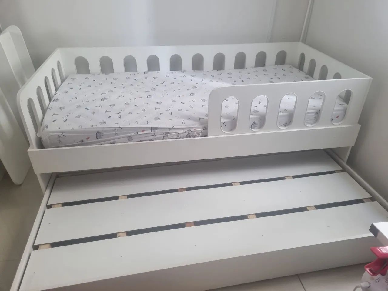 OPORTUNIDADE: Bicama Infantil Branca com Escorregador (DI CASA) - Foto 4