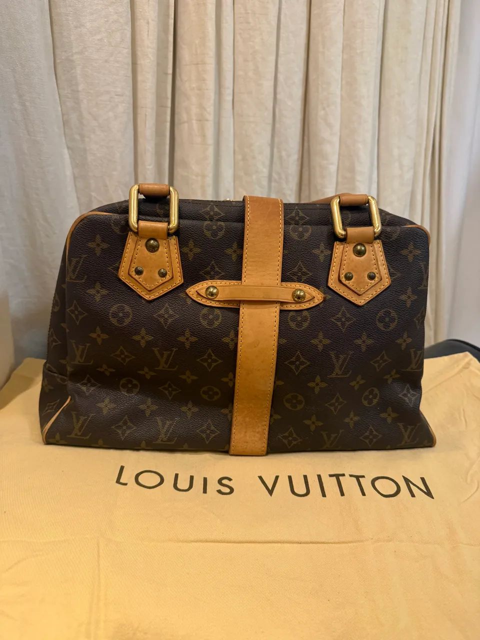 Bolsa Louis Vuitton Manhattan PM Monogram Original - Excelente Estado - Foto 4