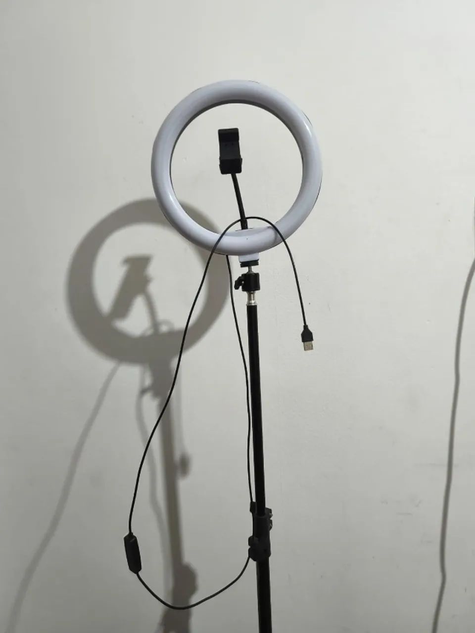 Ring Light B-MAX com Tripé Ajustável e Suporte para Celular - Foto 4