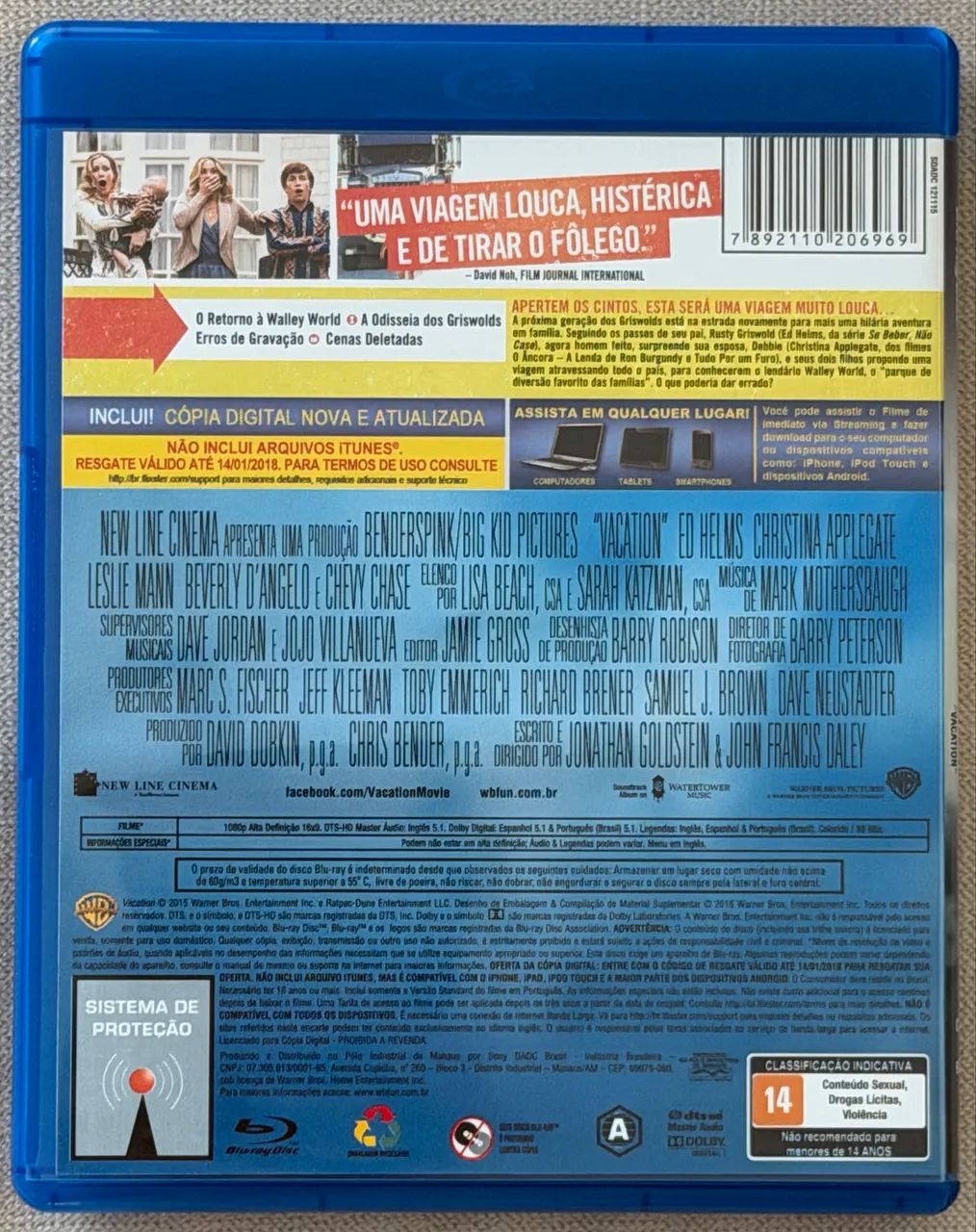 BLU-RAY FÉRIAS FRUSTRADAS (ORIGINAL) - Foto 2