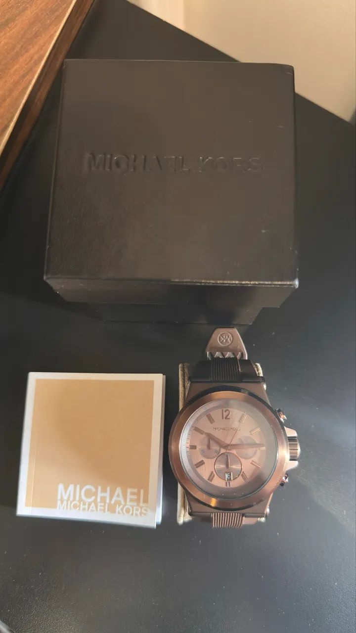 Relógio Masculino Michael Kors Dylan Mk8216 - Original Bronze/Marrom - Foto 3