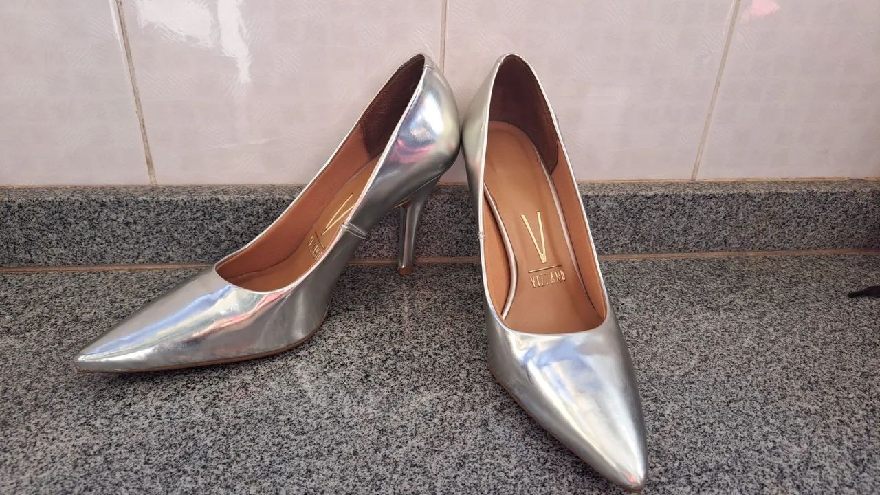 Scarpin prata