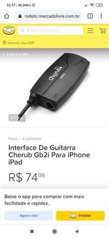 Adaptador de guitarra para celular