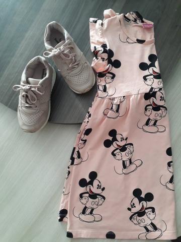 Tênis infantil + vestido Disney tamanho 6 tenis 26R$30 - Foto 4