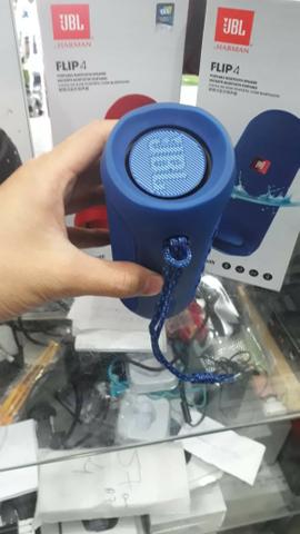 Caixa De Som 100% Original Jbl Flip 4 Speaker Preta / Cinza