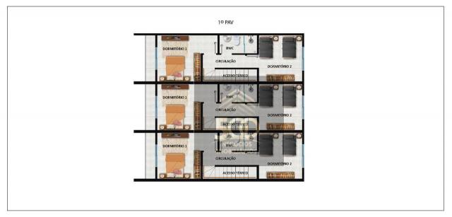 Sobrado com 2 dormitórios à venda, 64 m² por r$ 180.000,00 - potecas - são josé/sc - Foto 3