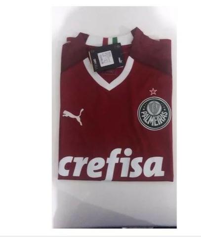 Camisa Palmeiras Goleiro Puma Azul Vermelha - Foto 2