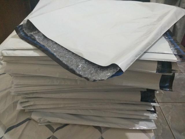 60 envelopes com saco bolha