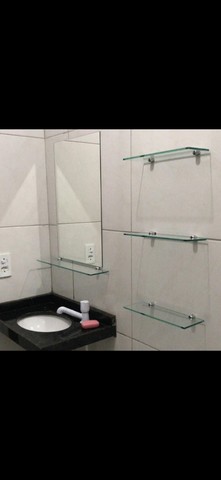 Kits para banheiros (Espelho + Prateleiras)