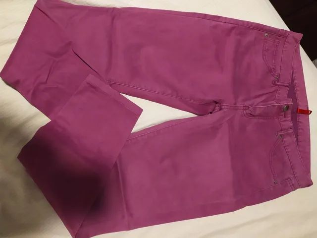 Calça jeans rosa 38