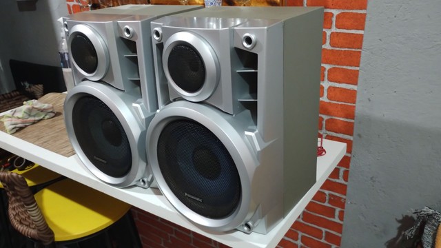 Caixas Panasonic 2 vias 150wts 6 ohms impecável. Leia? - Foto 3