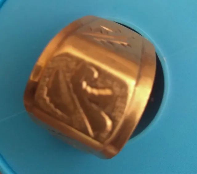 Anel Banhado a Ouro 18K.