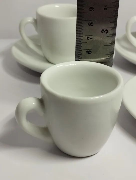 Jogo com 3 Xícaras de Café Porcelana Mauá Antiga  - Foto 6