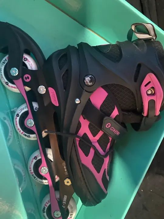 Patins Inline Ajustável Oxer - First Wheels - Foto 4