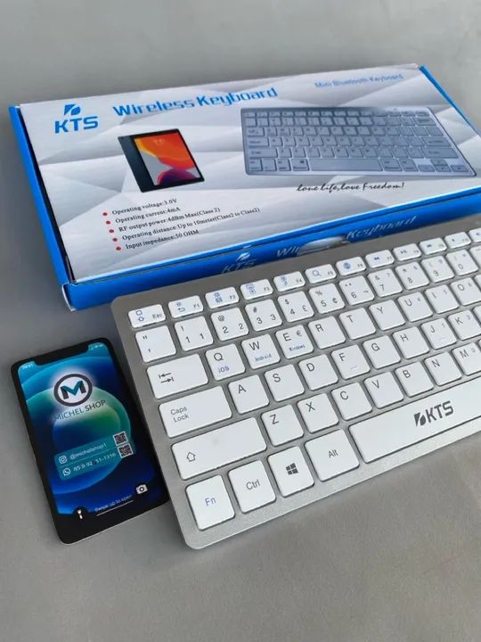Teclado Bluetooth sem fio novo - Foto 3