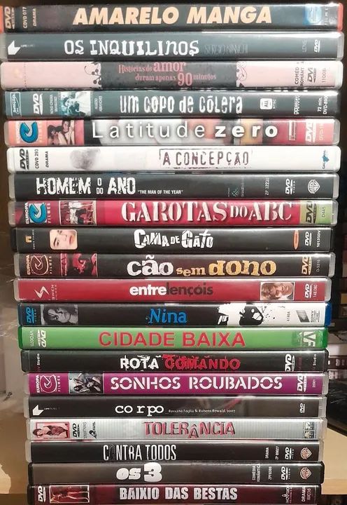 Dvds vários preços filmes nacionais
