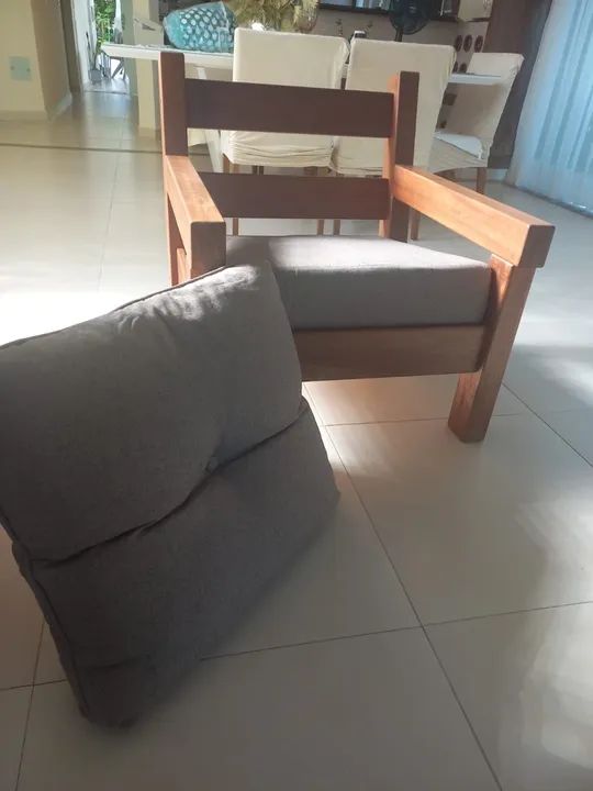 Cadeira de Madeira de lei  - Foto 5