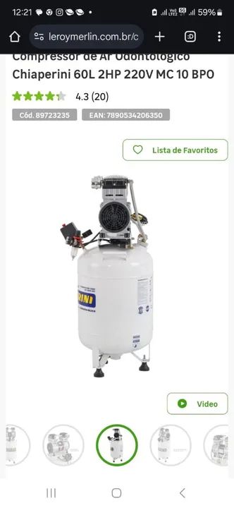 Compressor de Ar Odontológico / Novo - Foto 4