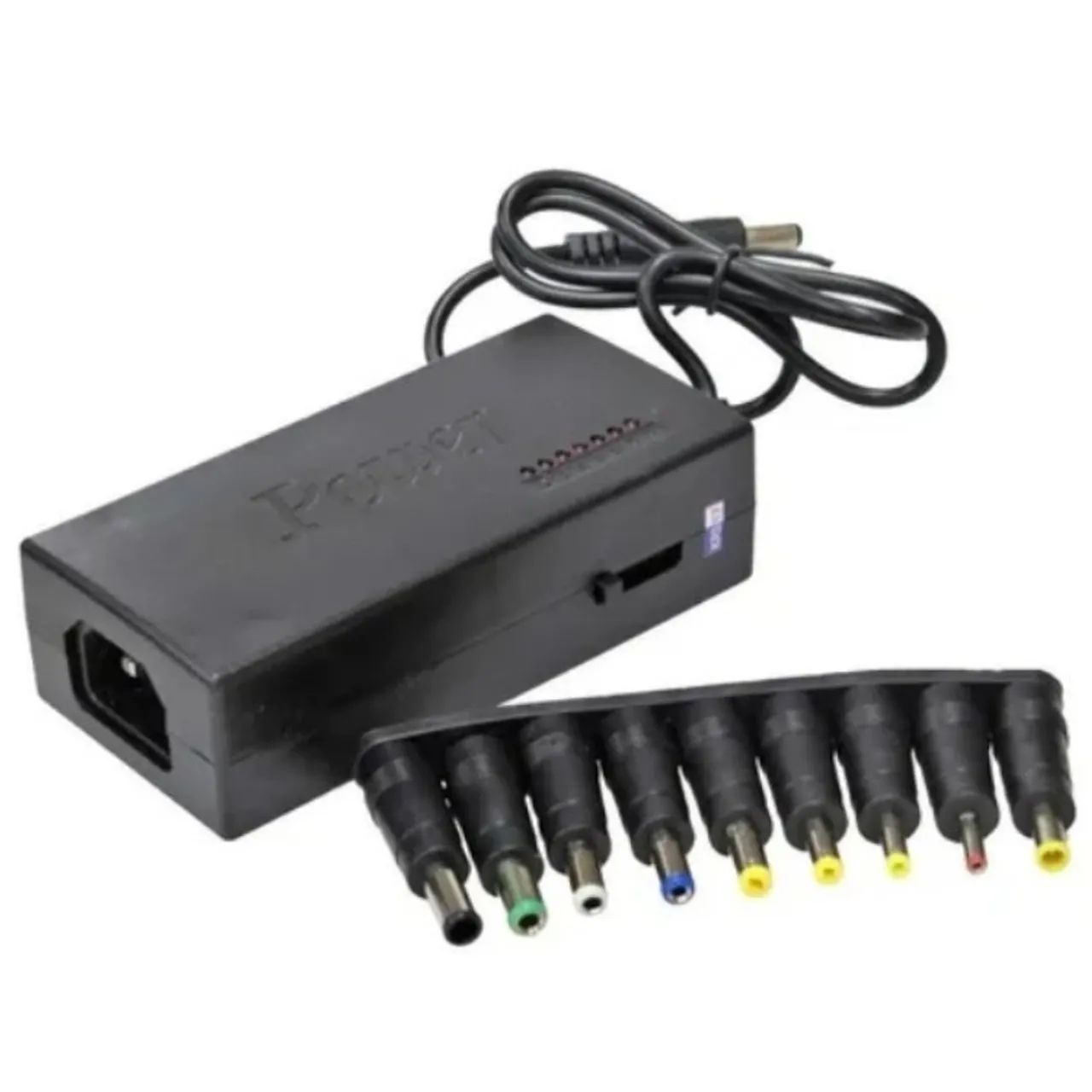 Fonte Carregador Universal Multi Plugues 12V para Notebook, Câmera, Tablet