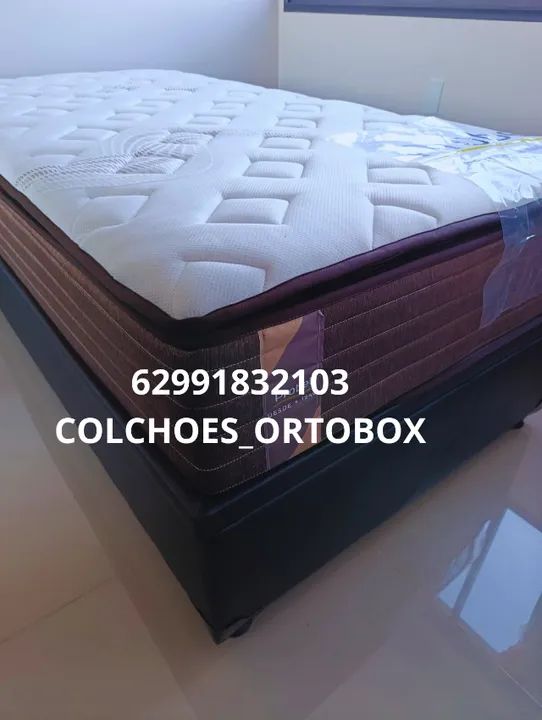 Base e colchão solteiro da Probel suporte de peso 180 kilos  - Foto 2