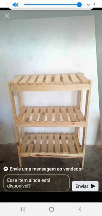 Prateleira de Pallet de pinus - Foto 2