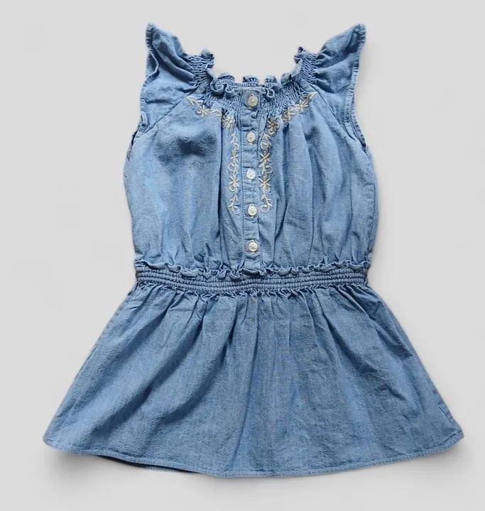 Vestido Jeans Bebê Menina Ralph Lauren 