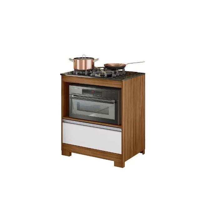BALCÃO P/ COOK TOP 4 BOCAS NOVO MONTAGEM GRATUITA  - Foto 2