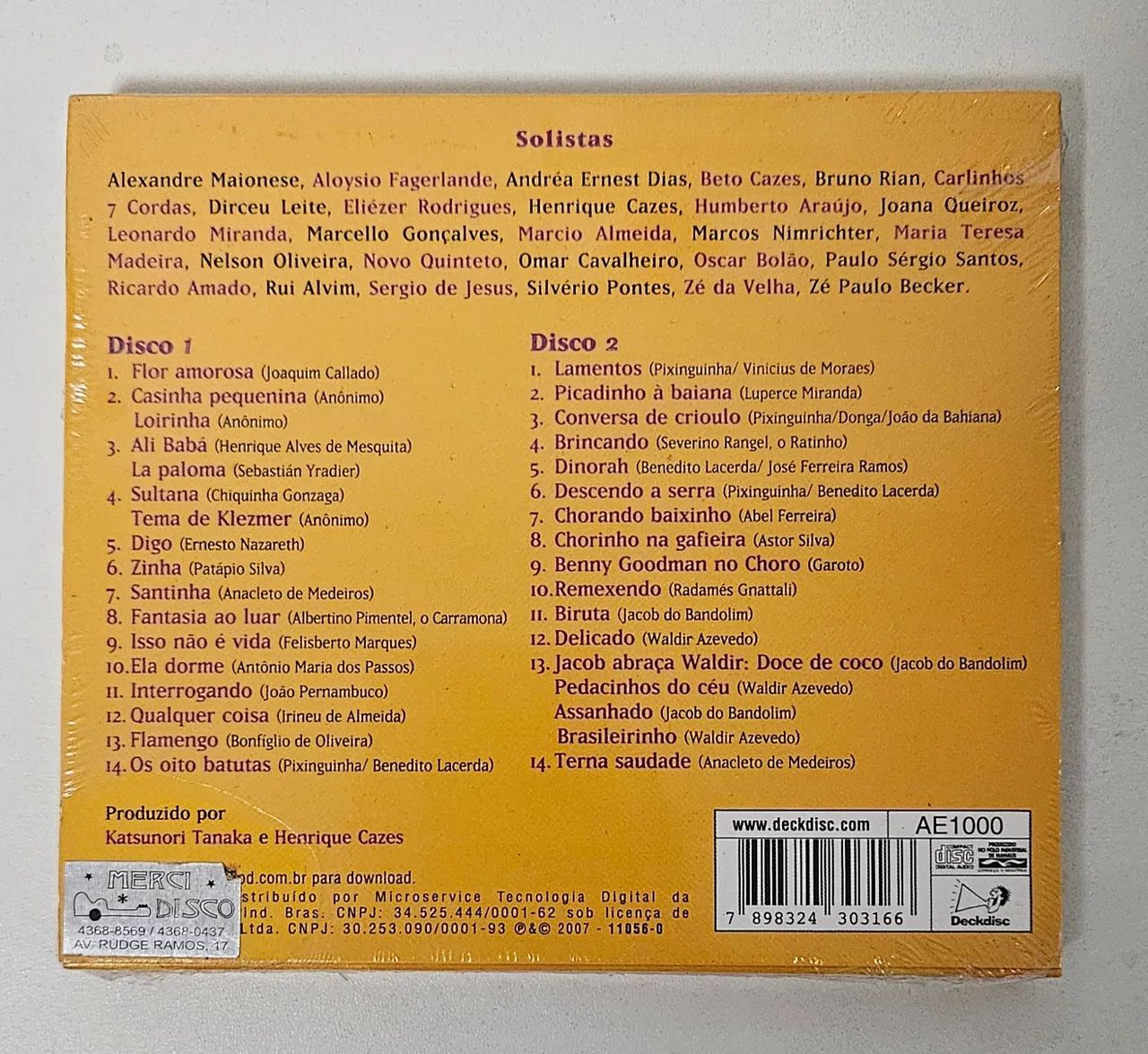 Uma História do Choro CD Duplo [LACRADO] - Foto 2
