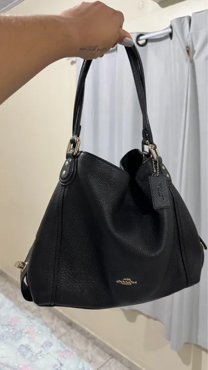 BOLSA COACH EM COURO