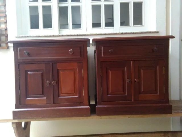 SOLID MAHOGANY NIGHTSTAND (PAIR)