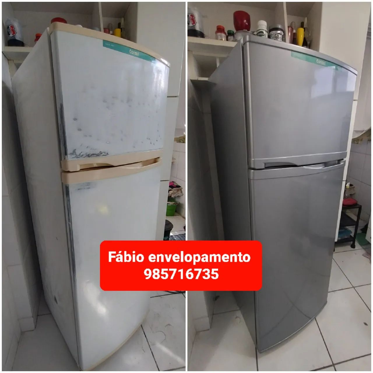 Geladeira enferrujada? Envelopamento profissional é a solução  - Foto 4