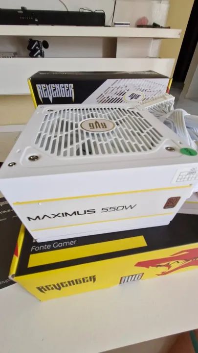 Fonte Full White Revenger 550w 80 plus Bronze - Foto 2