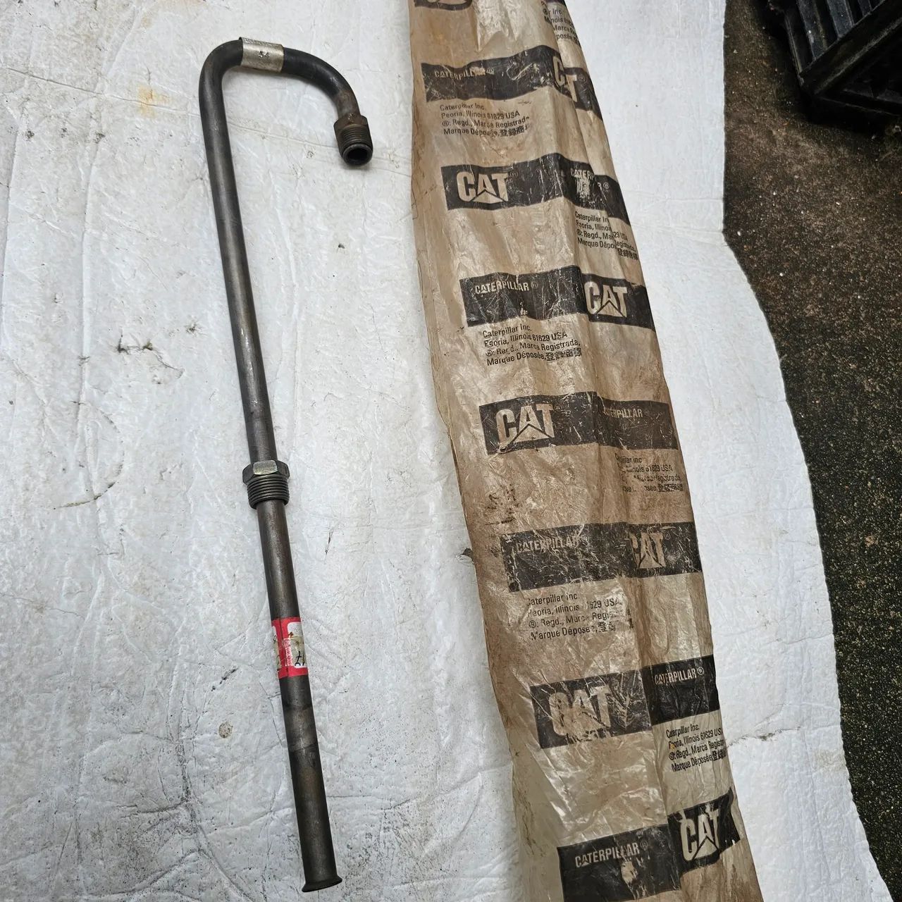 Trator esteira caterpillar D6 tubo compressor ar novo original 2P4243 - Foto 2