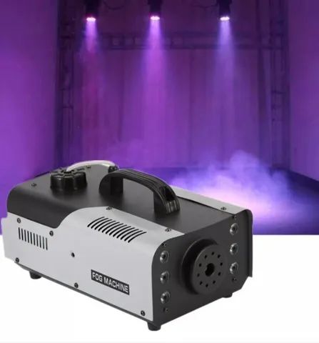 maquina de fumaça 1200w com 6leds rgb lk-y9 luatek - Foto 2