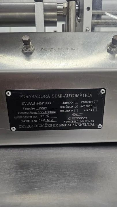 Envasadora De Produtos Pastosos Cetro 100-1000 Ml - Foto 5